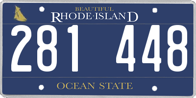 RI license plate 281448