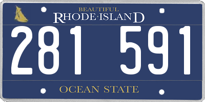 RI license plate 281591