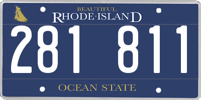 RI license plate 281811