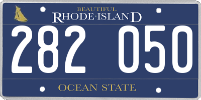RI license plate 282050