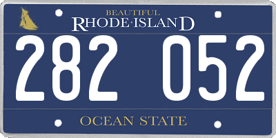 RI license plate 282052