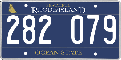 RI license plate 282079