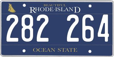 RI license plate 282264