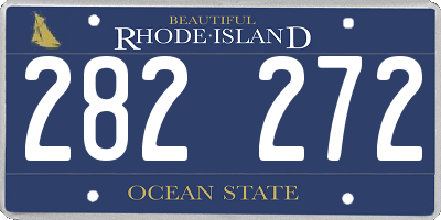 RI license plate 282272