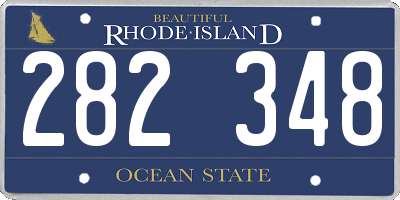 RI license plate 282348