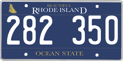 RI license plate 282350