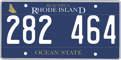 RI license plate 282464