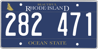 RI license plate 282471