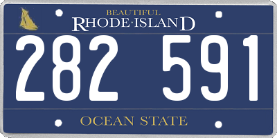 RI license plate 282591