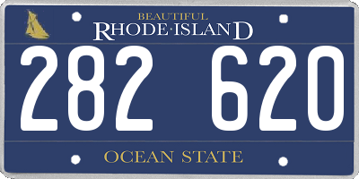 RI license plate 282620
