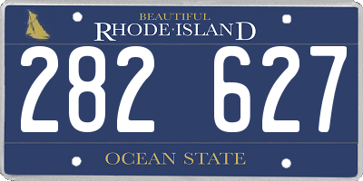 RI license plate 282627