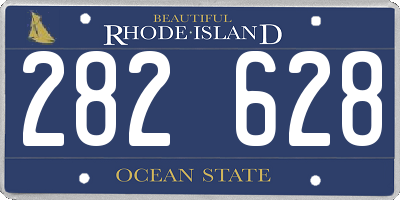 RI license plate 282628