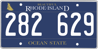 RI license plate 282629
