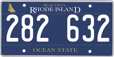 RI license plate 282632