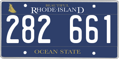 RI license plate 282661