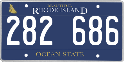 RI license plate 282686