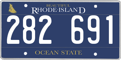 RI license plate 282691