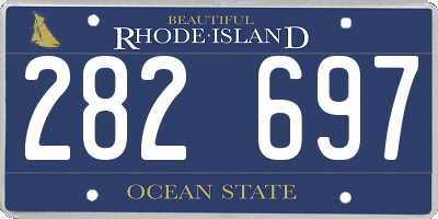 RI license plate 282697