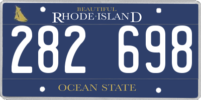 RI license plate 282698
