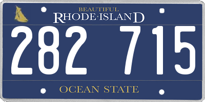 RI license plate 282715