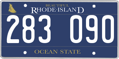 RI license plate 283090