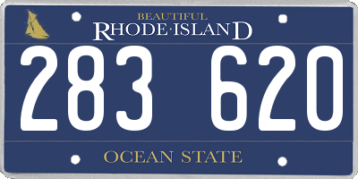 RI license plate 283620