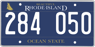 RI license plate 284050