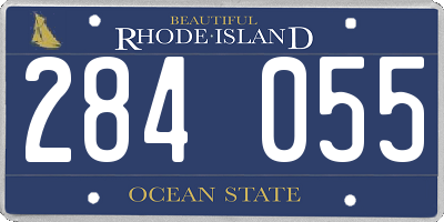 RI license plate 284055