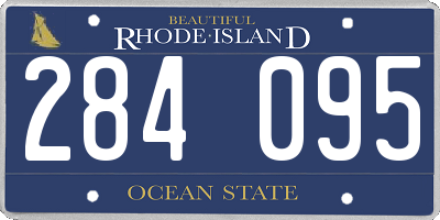 RI license plate 284095