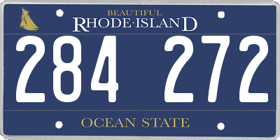RI license plate 284272