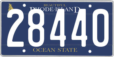 RI license plate 28440