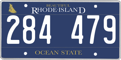 RI license plate 284479