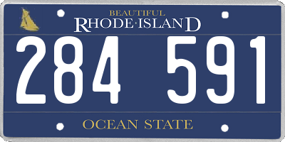 RI license plate 284591
