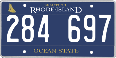 RI license plate 284697