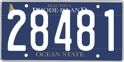 RI license plate 28481
