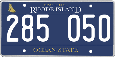 RI license plate 285050