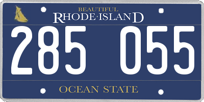 RI license plate 285055