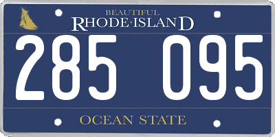 RI license plate 285095