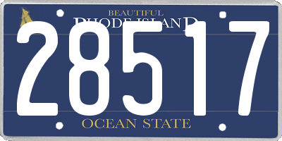 RI license plate 28517