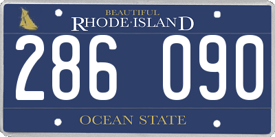 RI license plate 286090