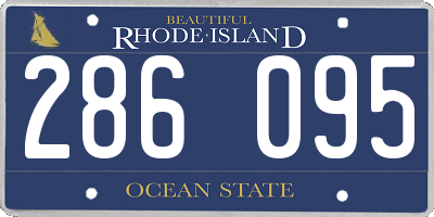 RI license plate 286095