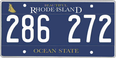 RI license plate 286272