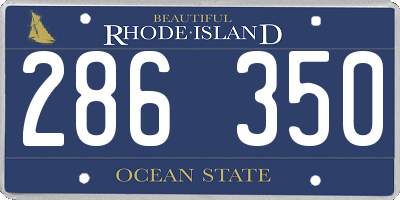 RI license plate 286350