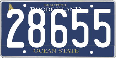 RI license plate 28655