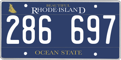 RI license plate 286697