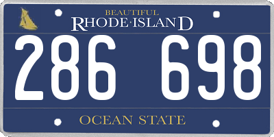RI license plate 286698