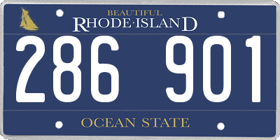 RI license plate 286901