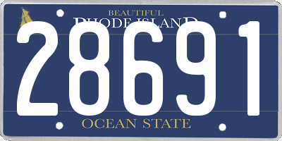 RI license plate 28691