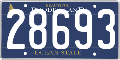 RI license plate 28693