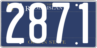 RI license plate 2871